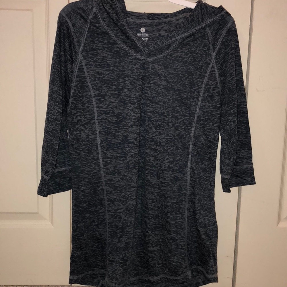 Cute, comfy, active hooded long sleeve